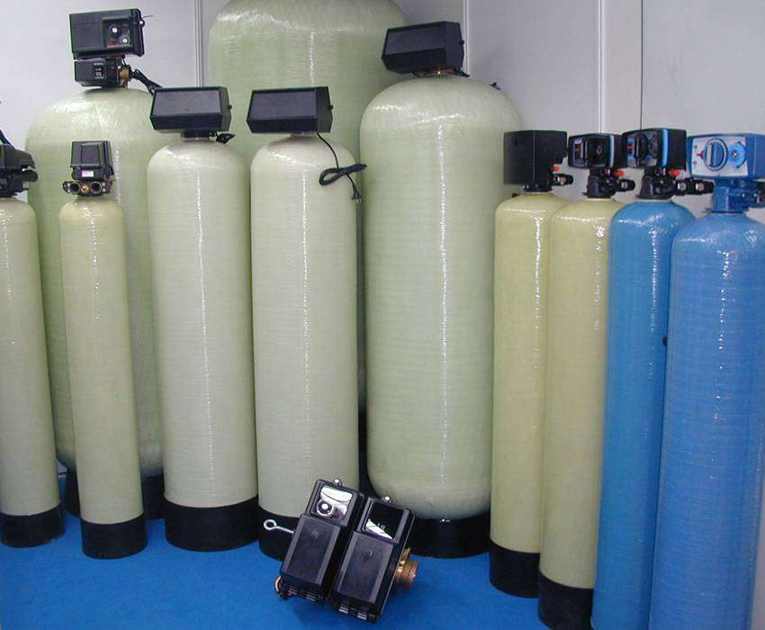 Processing devices are added to FRP water storage tanks.